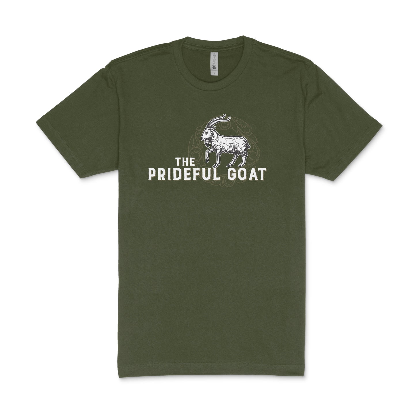 Military Green Short Sleeve Logo Tee
