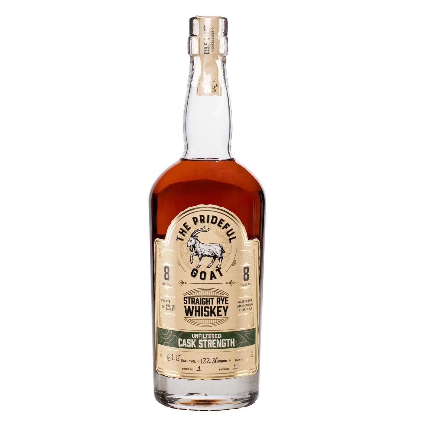 The Prideful Goat Straight Rye Whiskey 8 Year