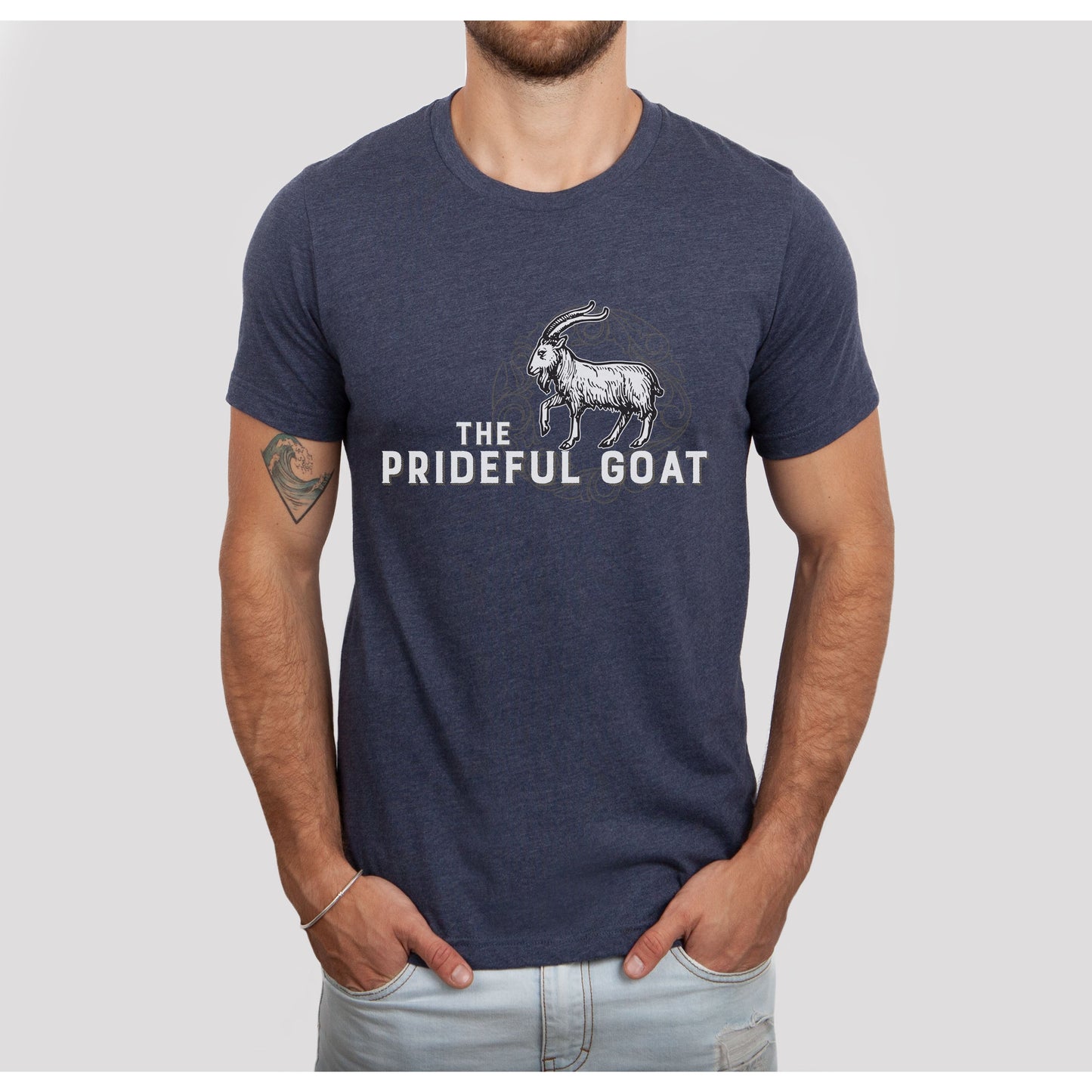 Navy Short Sleeve Logo Tee