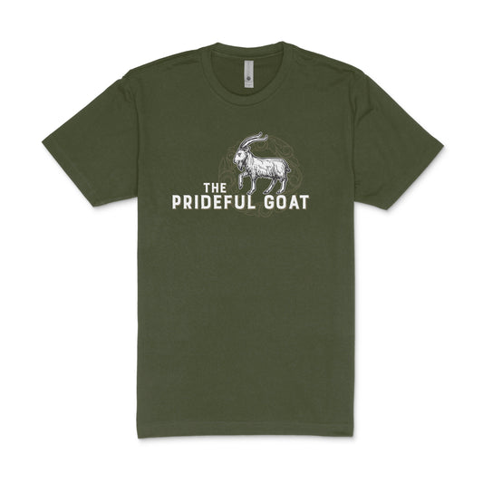 Military Green Short Sleeve Logo Tee
